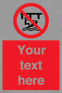 Custom Do not use watercraft in the vicinity of piers